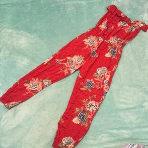 Sleeveless Floral Jumpsuit
